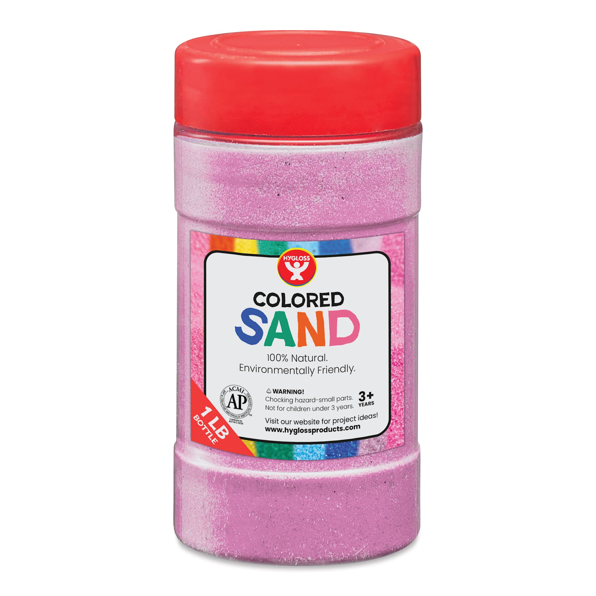 Hygloss Colored Sand - Lavender, 1 lb Jar