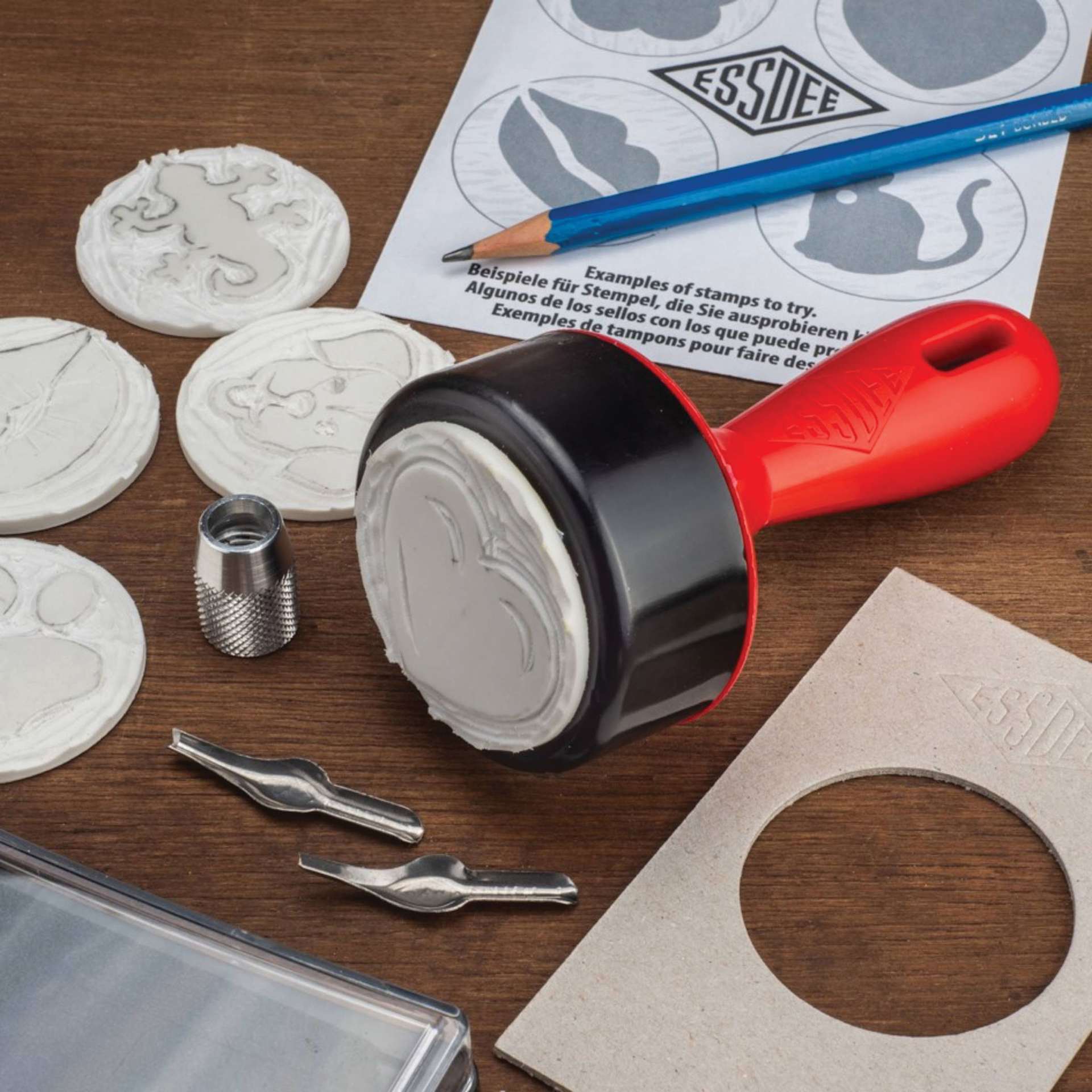 Essdee MasterCut Stamp Carving Kit (Stamp attached to baren)