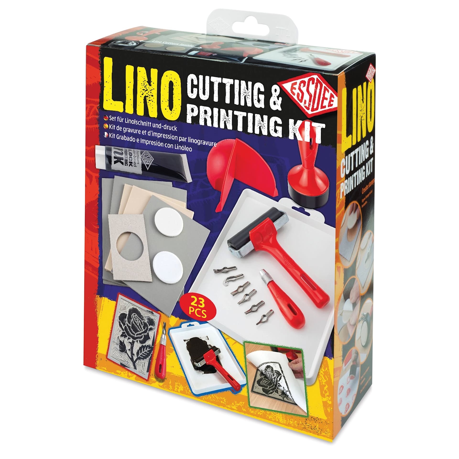 Essdee Lino Cutting and Printing Kit (Front of package)