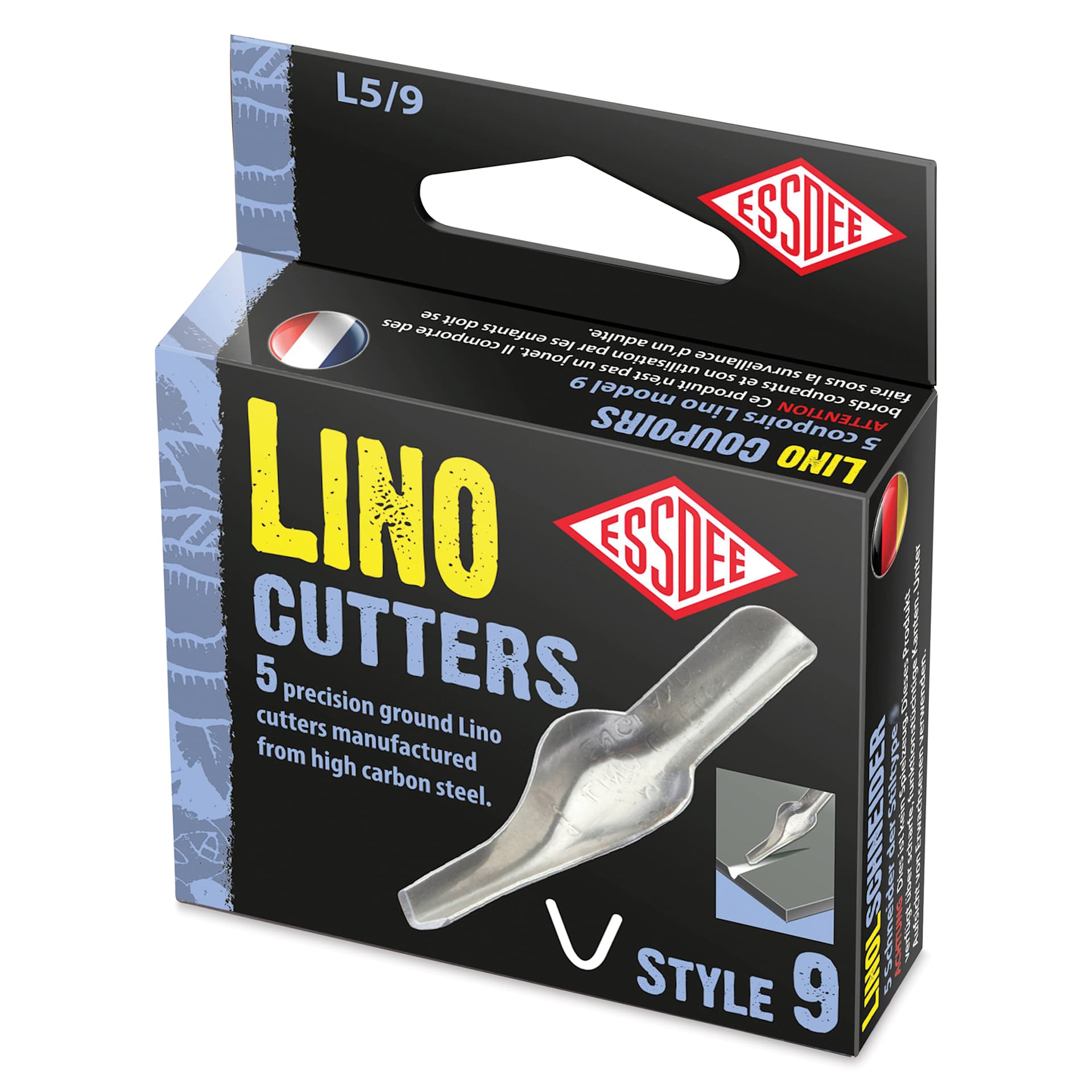 Essdee Lino Cutter Blades - #9, Pkg of 5