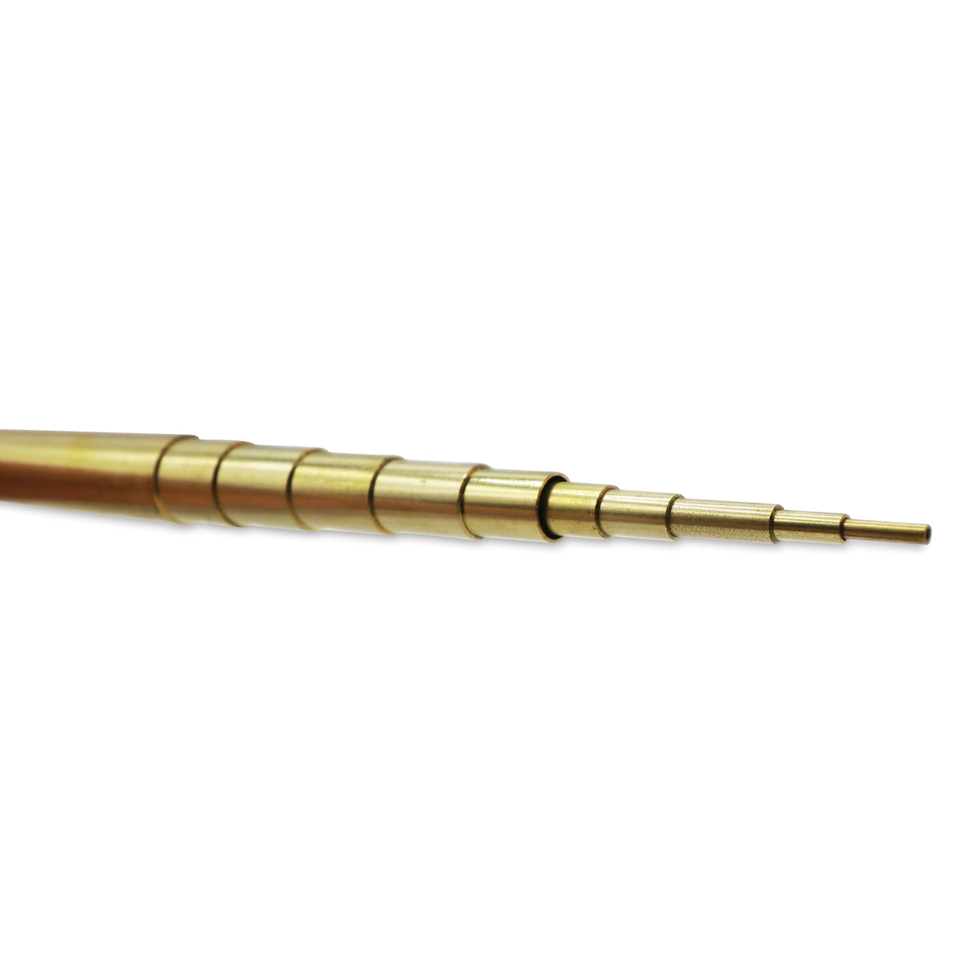 K&S Telescopic Tubing - Brass, Small Telescoping Tubing Assortment, Pkg of 12, 12" (Tubes inserted into each other) 