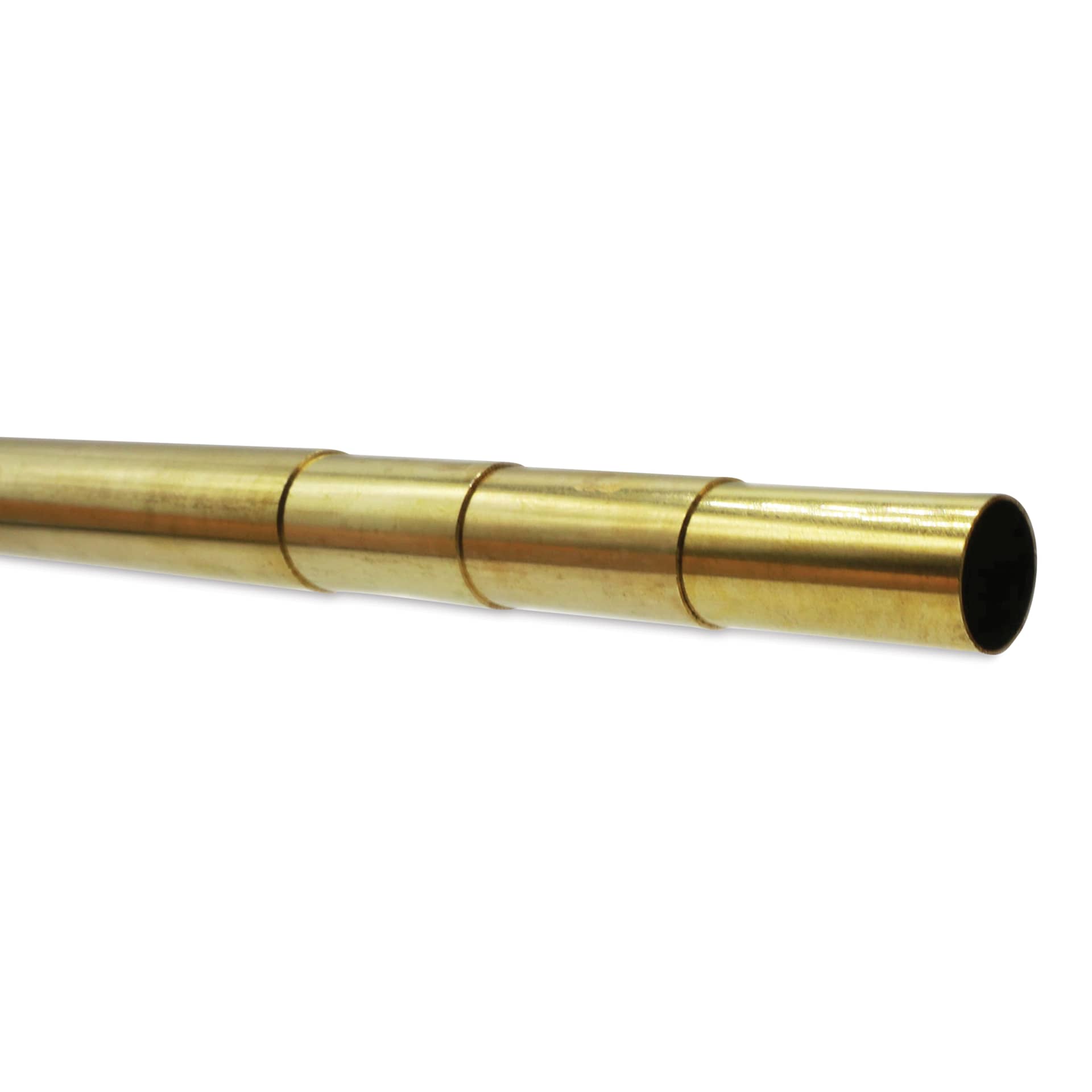 K&S Telescopic Tubing - Brass, Medium Telescoping Tubing Assortment, Pkg of 4, 12" (Tubes inserted into each other)