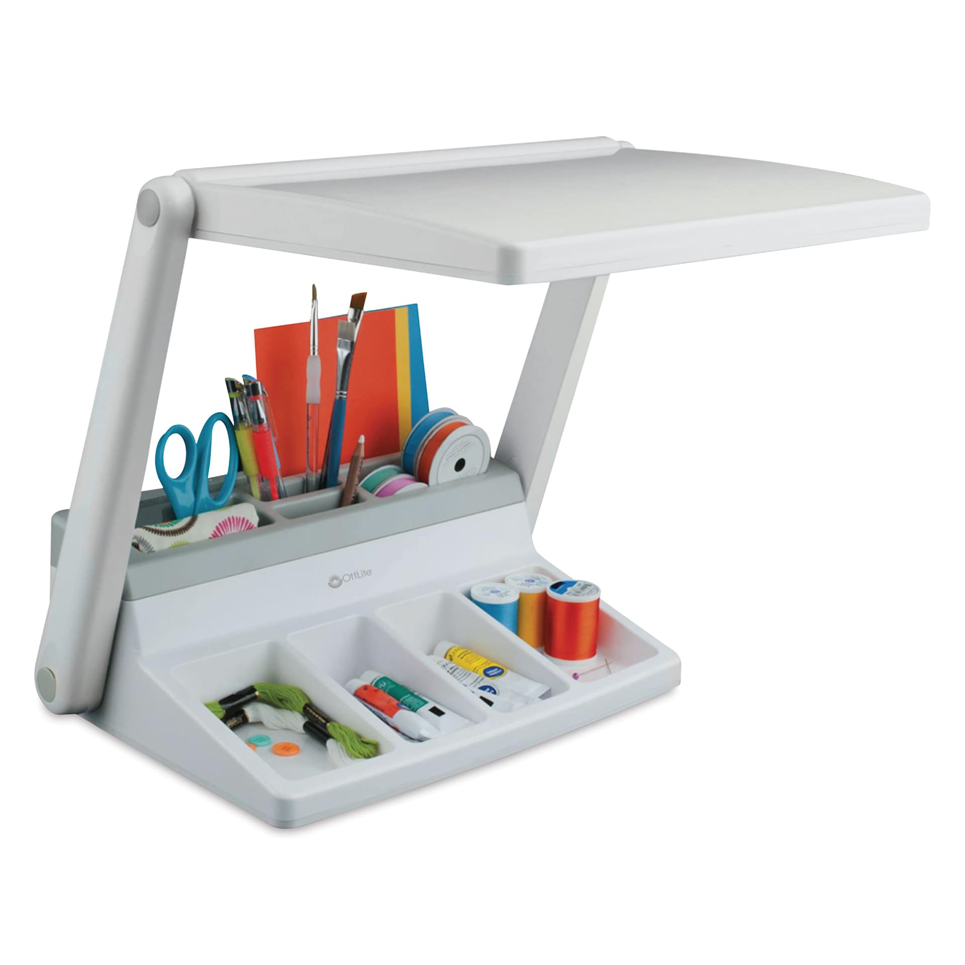 OttLite LED Light Box and Task Lamp Station, front of station