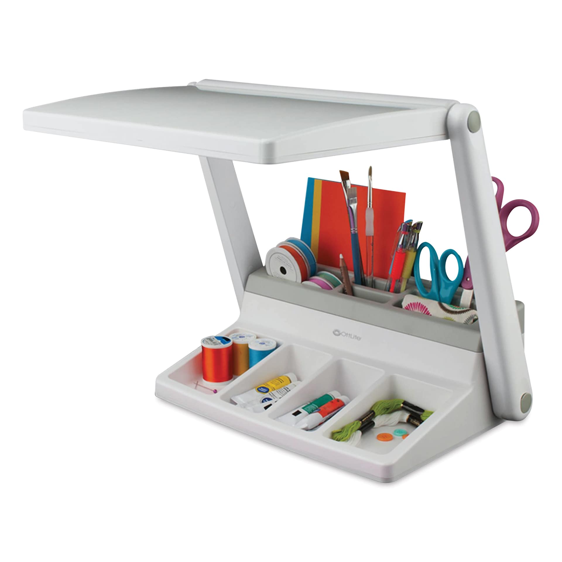 OttLite LED Light Box and Task Lamp Station, side of station