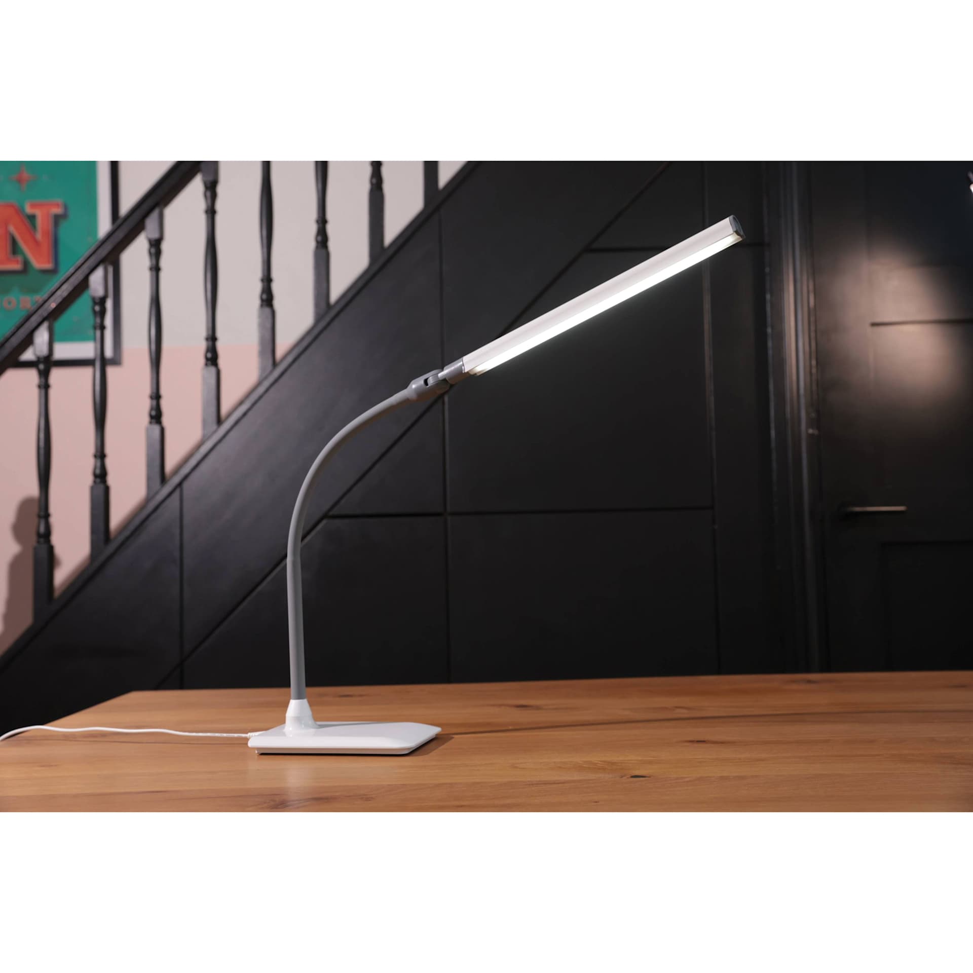 Daylight UnoPro Table Lamp - lit on table