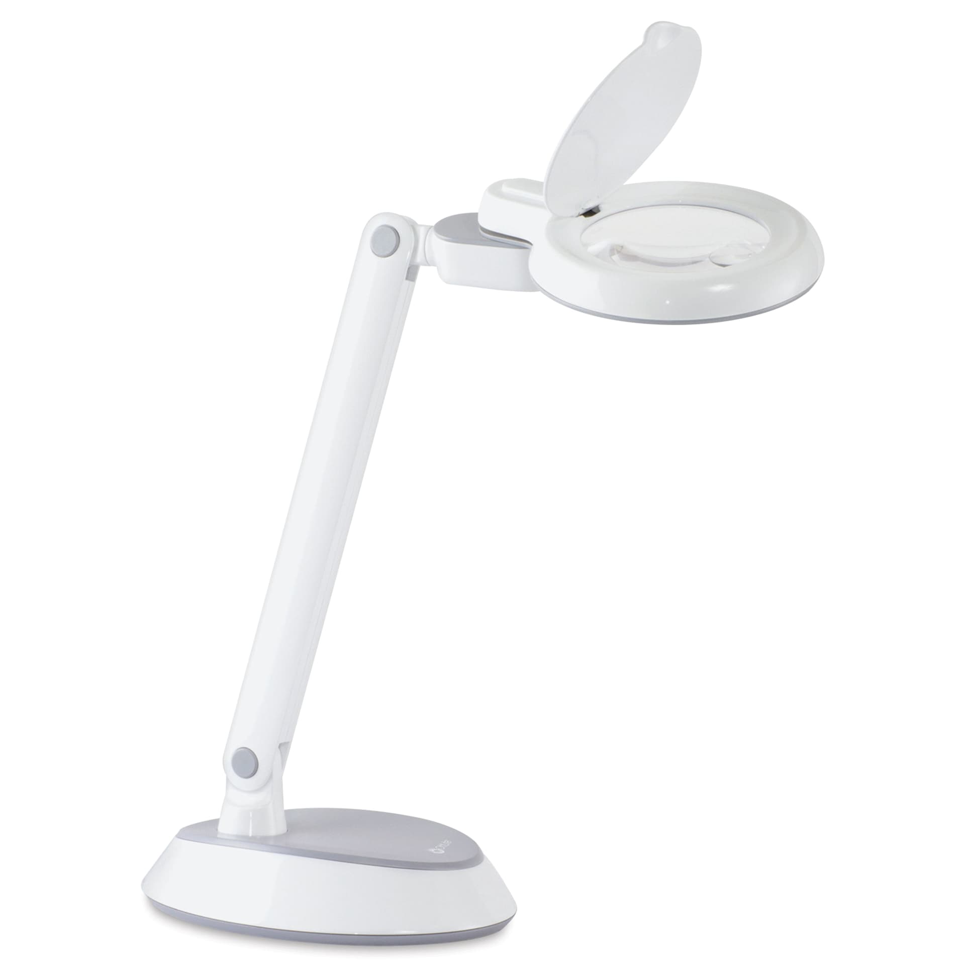 OttLite Space-Saving LED Magnifier Desk Lamp - White