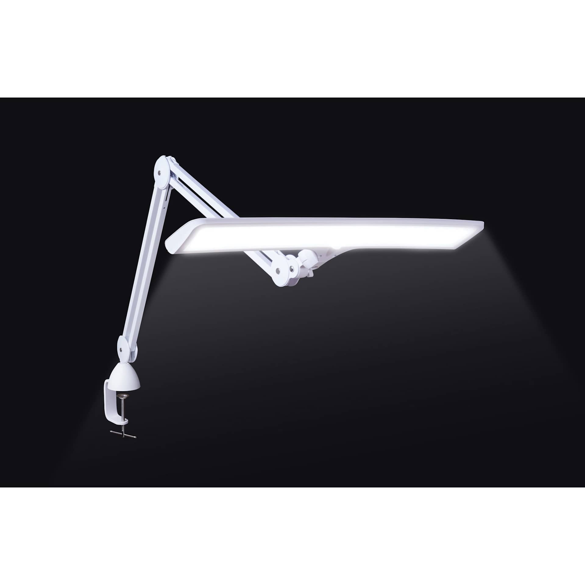 Daylight Lumi Task Lamp - White, illuminated
