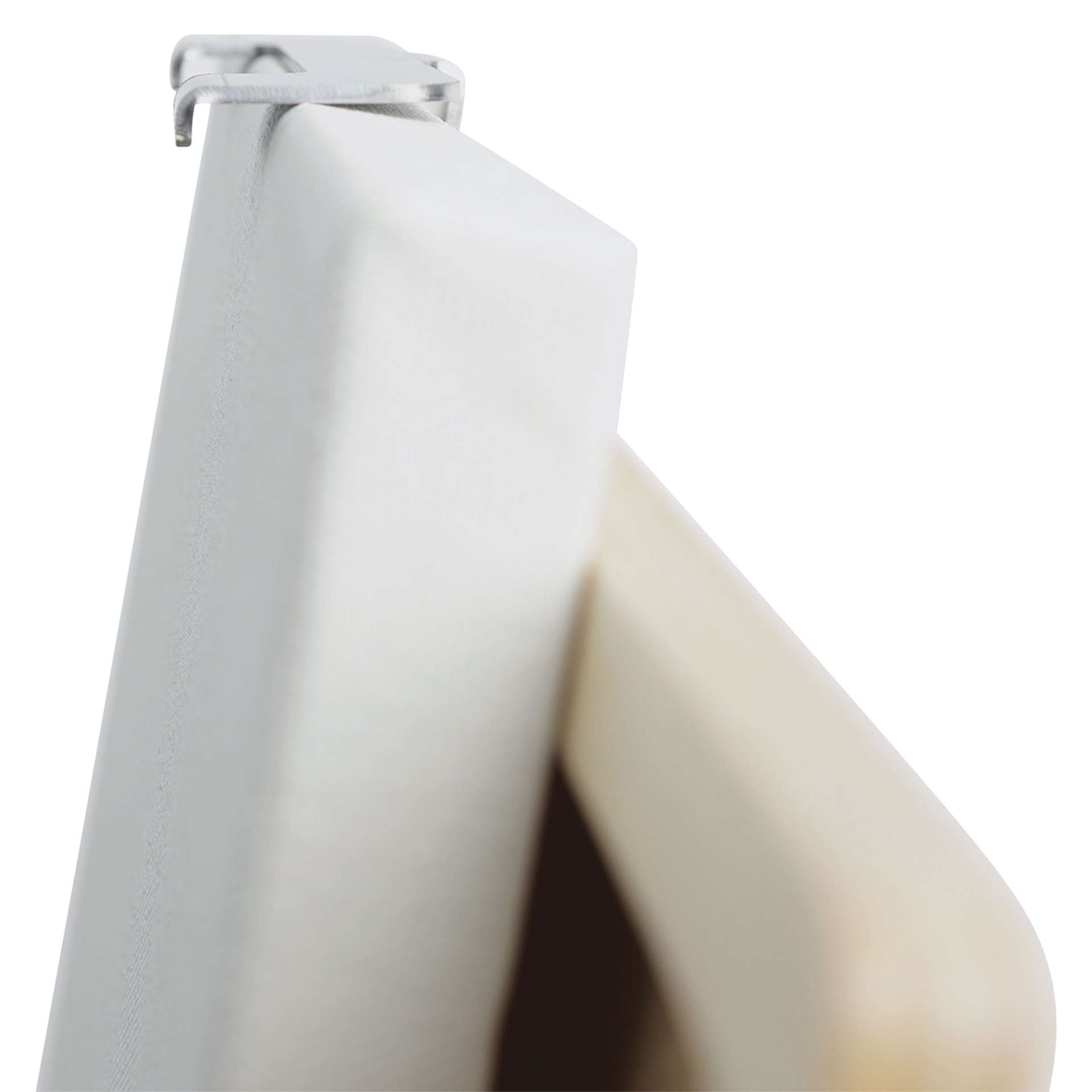 New Wave u.go Plein Air Stretched Canvas Holder, close-up of top of holder holding canvas (not included)