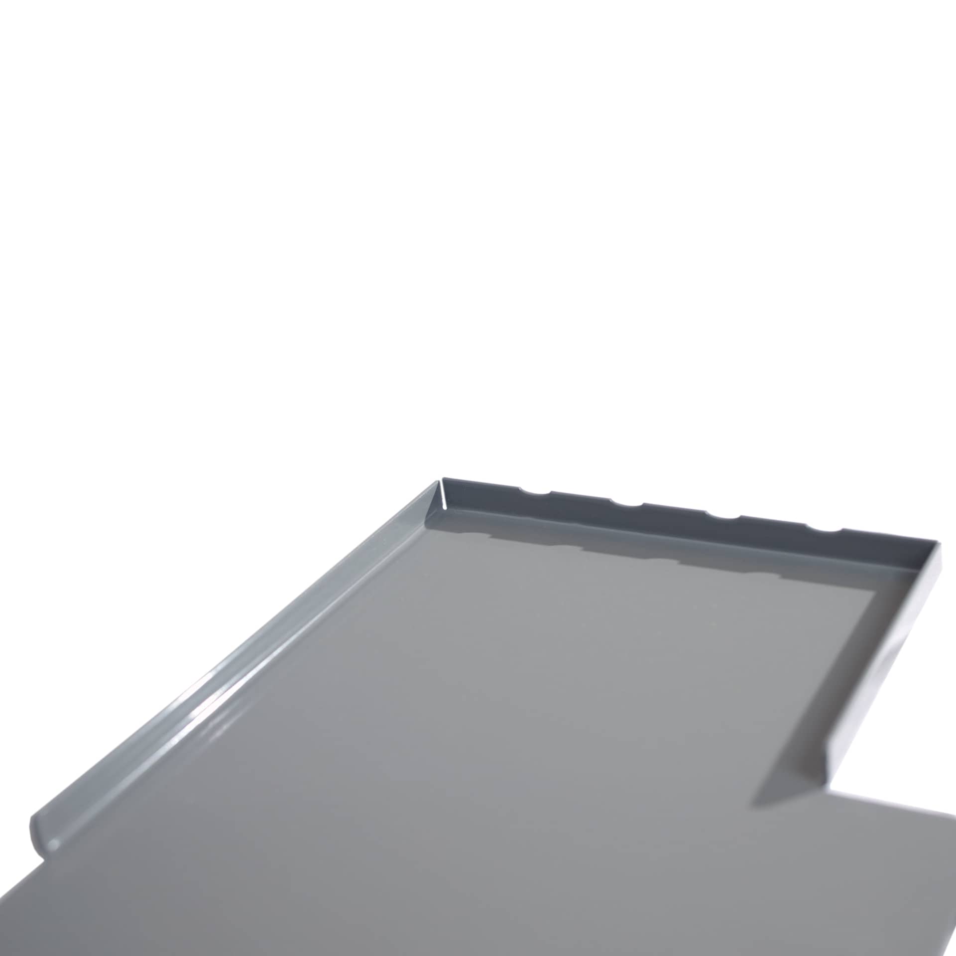 New Wave u.go Plein Air Anywhere Metal Side Tray - 4" x 11" close up of brush ledge