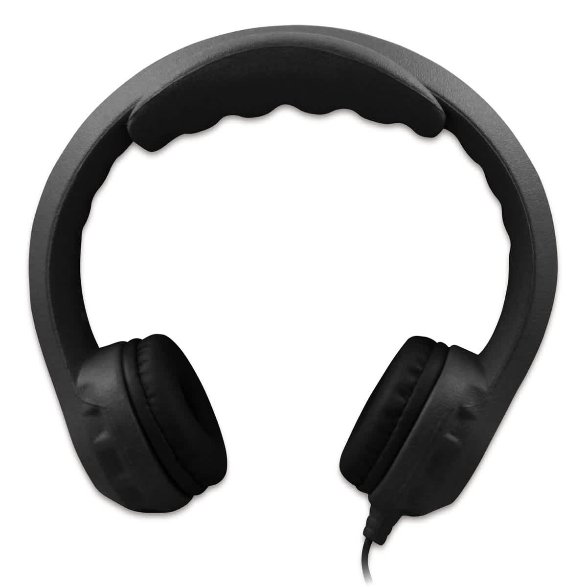 Hamilton Buhl Kids-Flex Phones - Black, Shown with snap-on extension band.