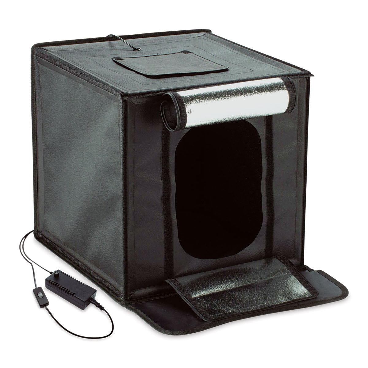 Smith-Victor LED Desktop Studio Light Tent - 17"H x 17"W x 17"D (Front, Light off)