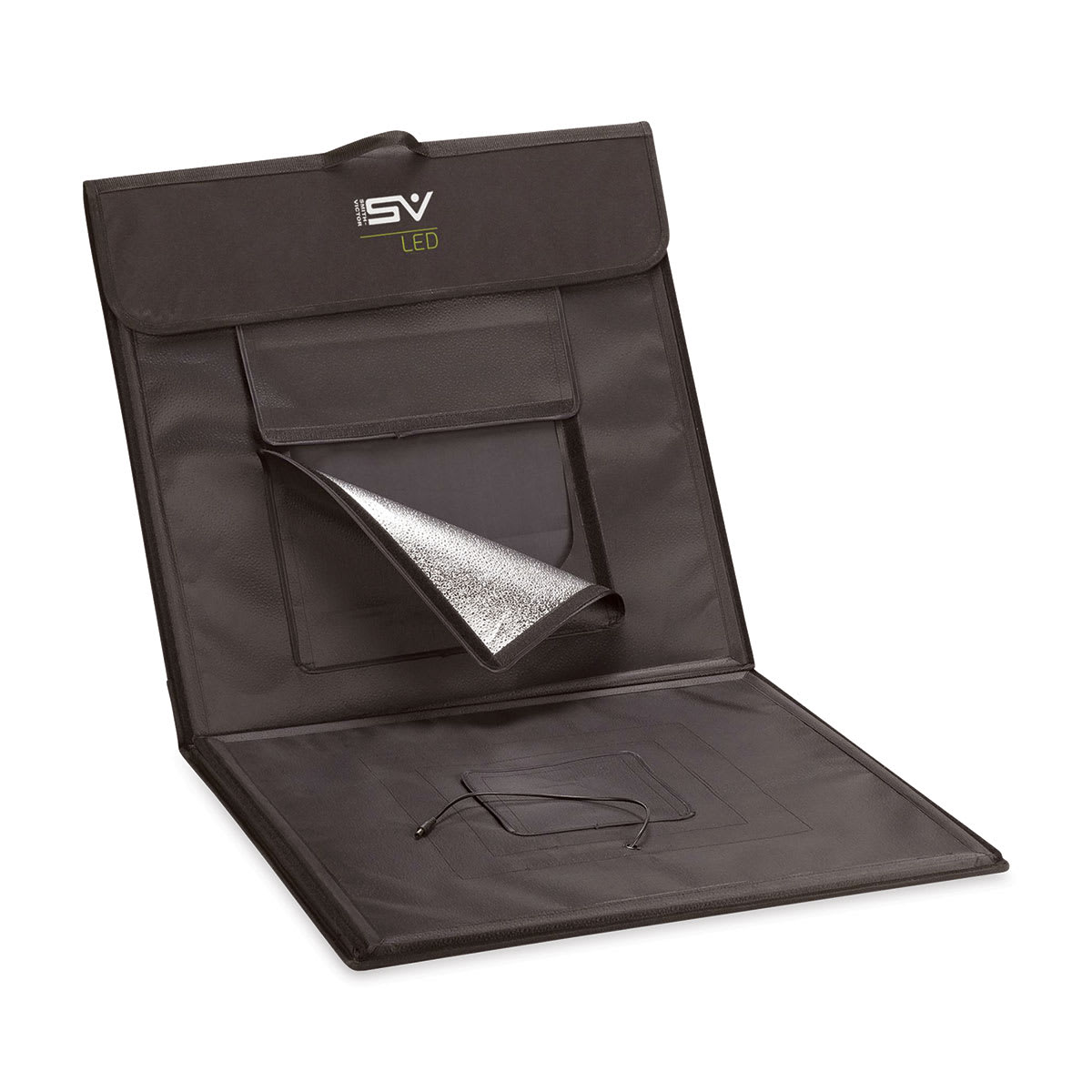 Smith-Victor LED Desktop Studio Light Tent - 25"H x 25"W x 25"D (Light tent being folded)