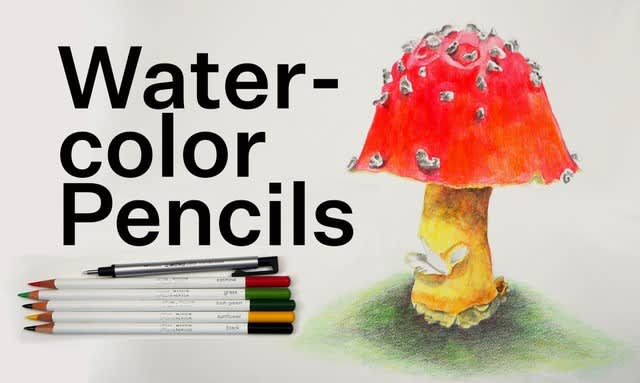 sketchbook skool's watercolor pencils
