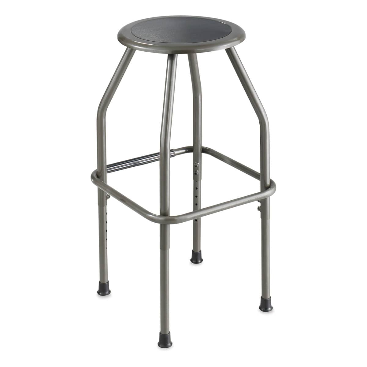 Safco Diesel Adjustable-Height Stool - Pewter
