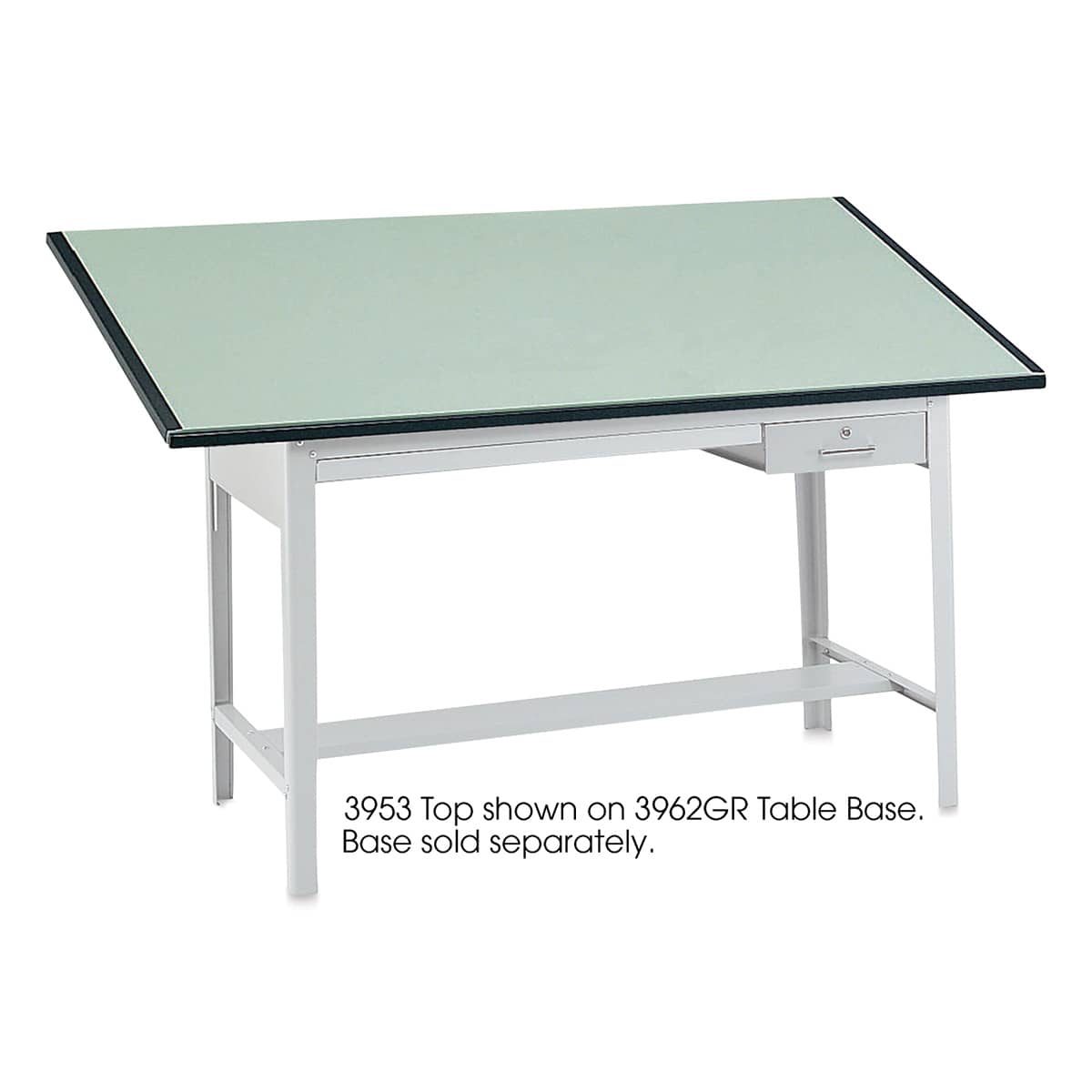 Safco Professional Drafting Table - 37-1/2" x 72", Light Green, Top Only