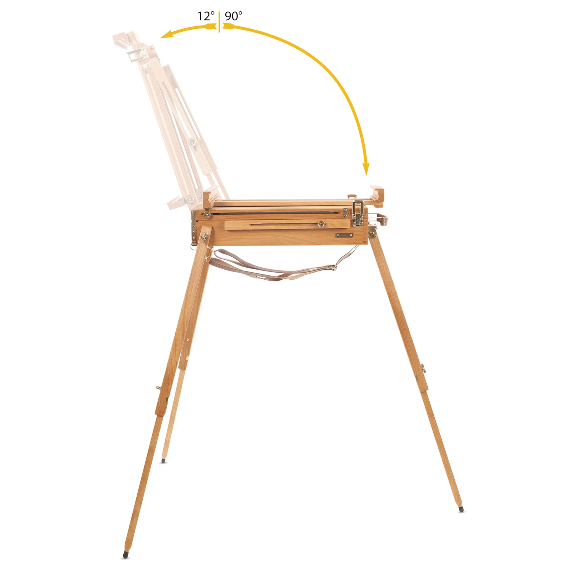 Mabef M-23 Easel Sketch Box - adjustable angle canvas holder