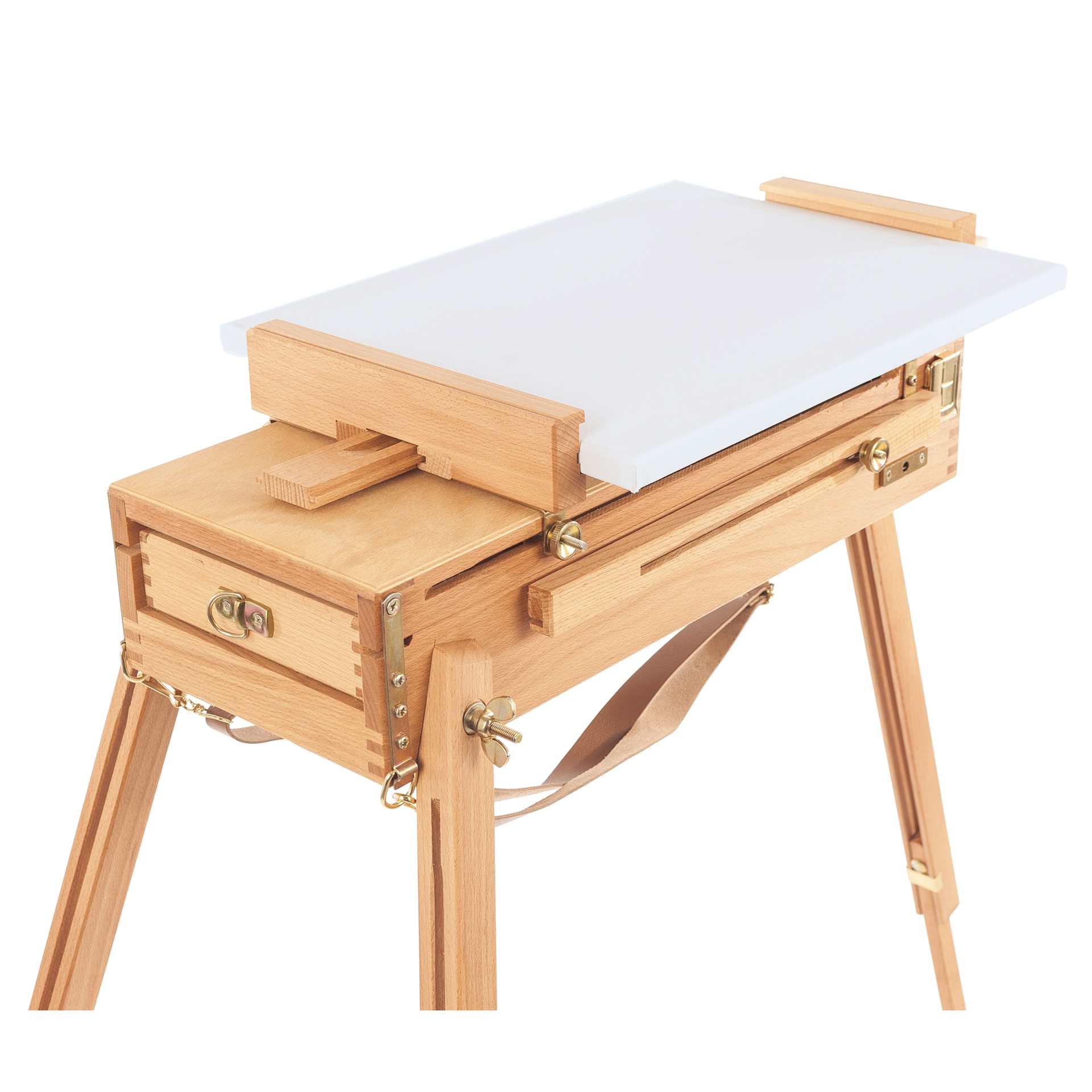 Mabef M-23 Easel Sketch Box - canvas holder flat