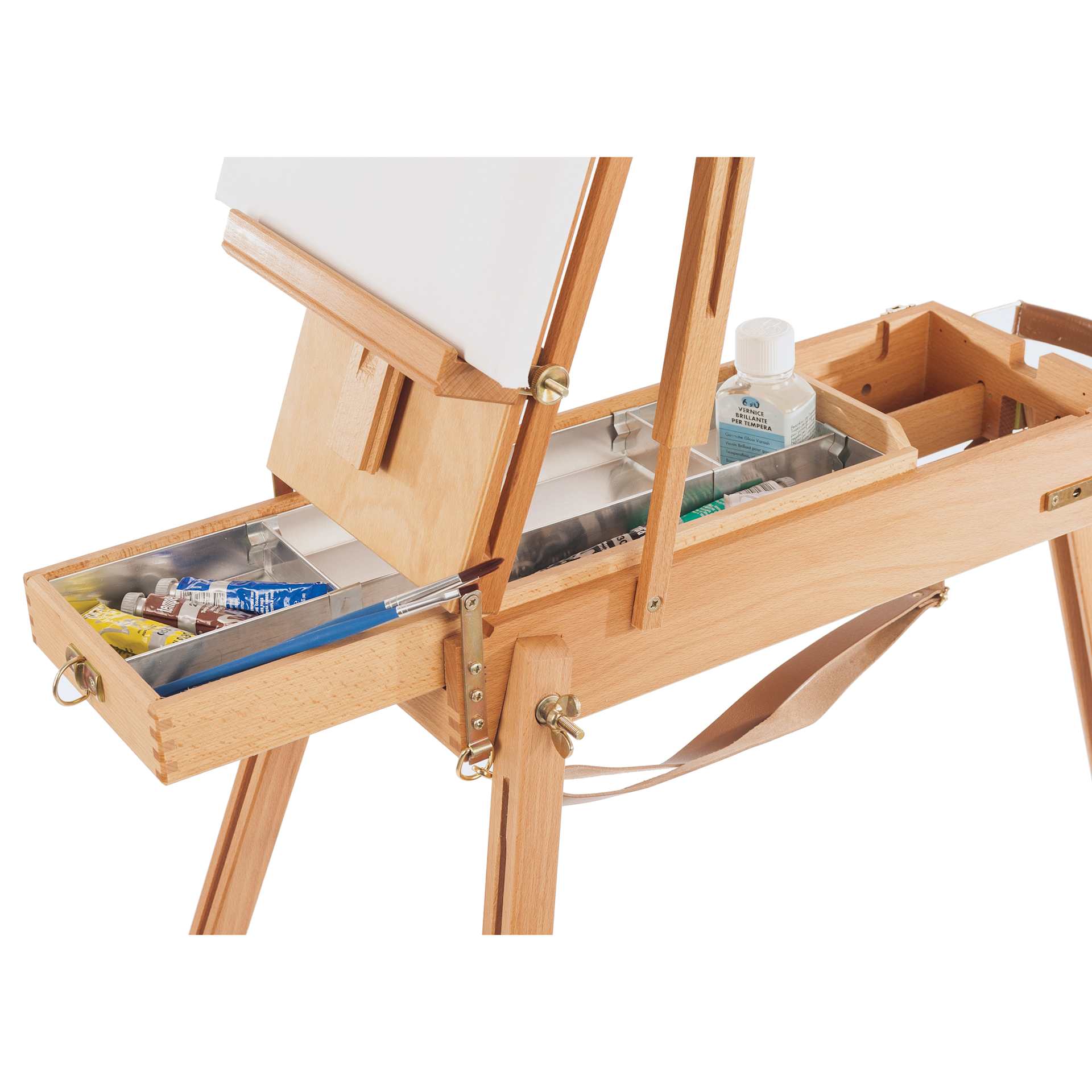 Mabef M-23 Easel Sketch Box - sliding accessory drawer