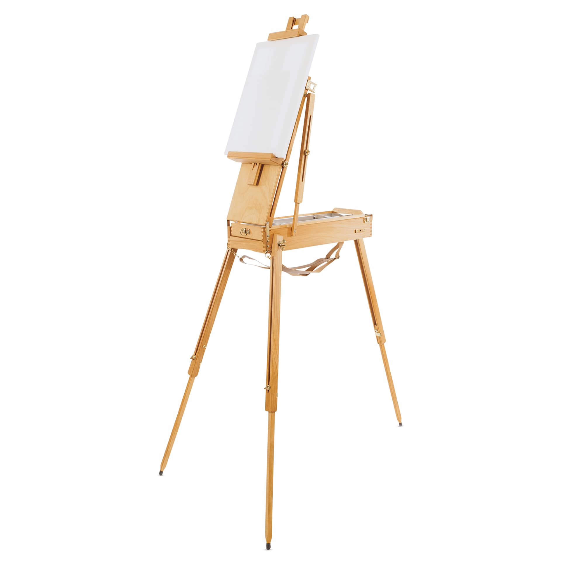 Mabef M-23 Easel Sketch Box with blank canvas