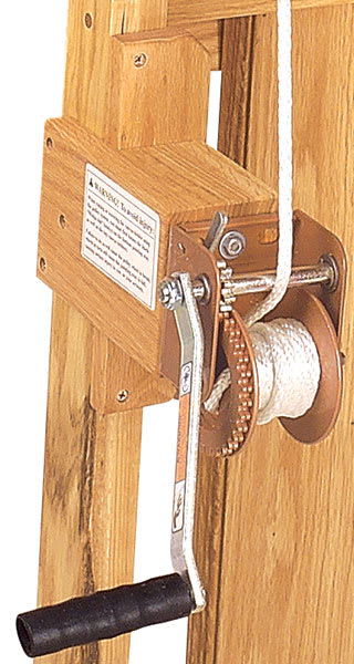 Best Santa Fe II Easel, Close-up view of the Winch-Lift System