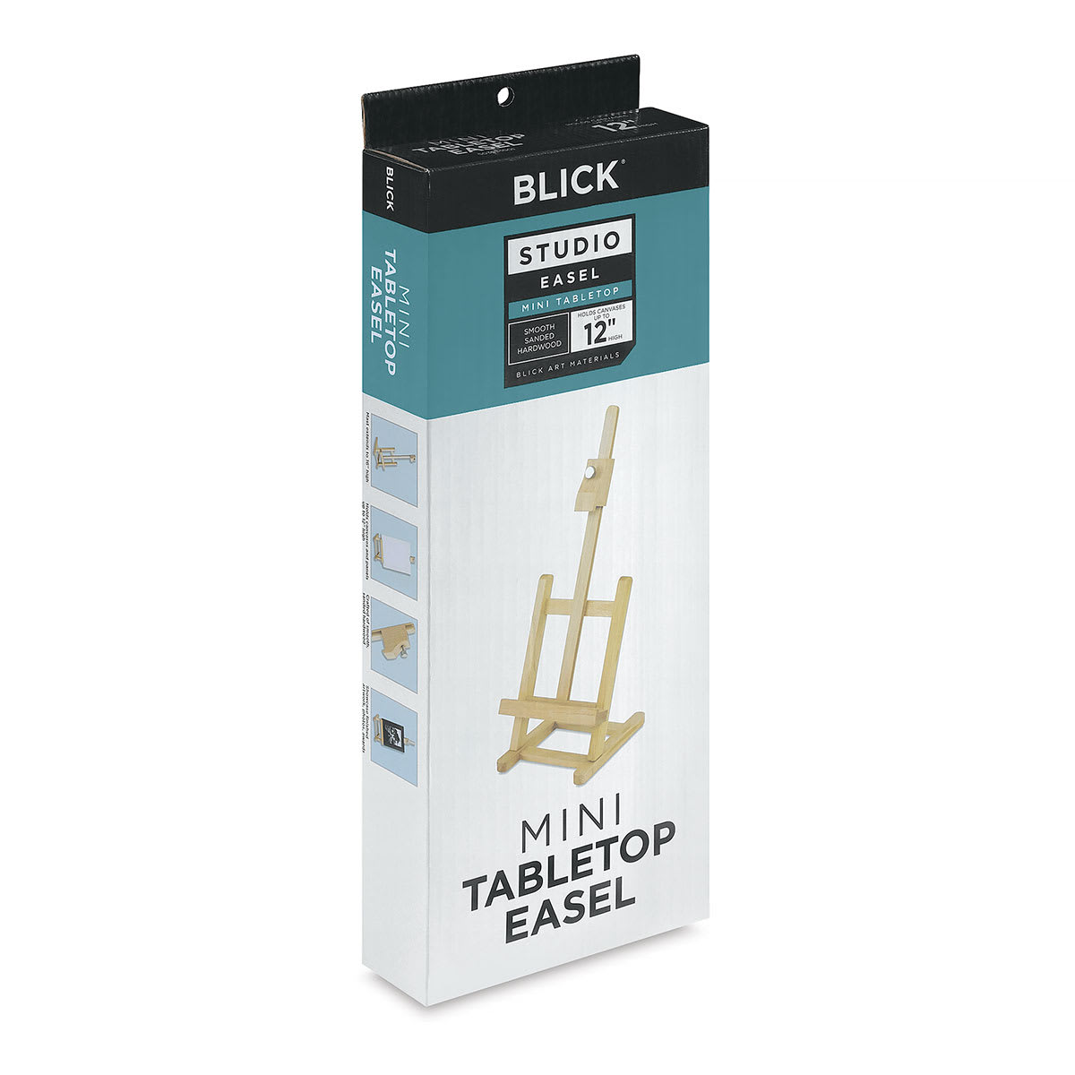 Blick Tabletop Easel - Mini, H-Frame, Natural packaging