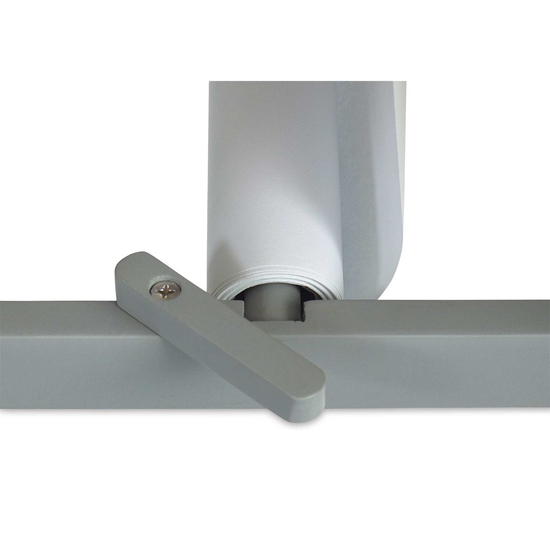Blick Essentials Paint and Draw Easel - Gray - close-up of paper roll holder