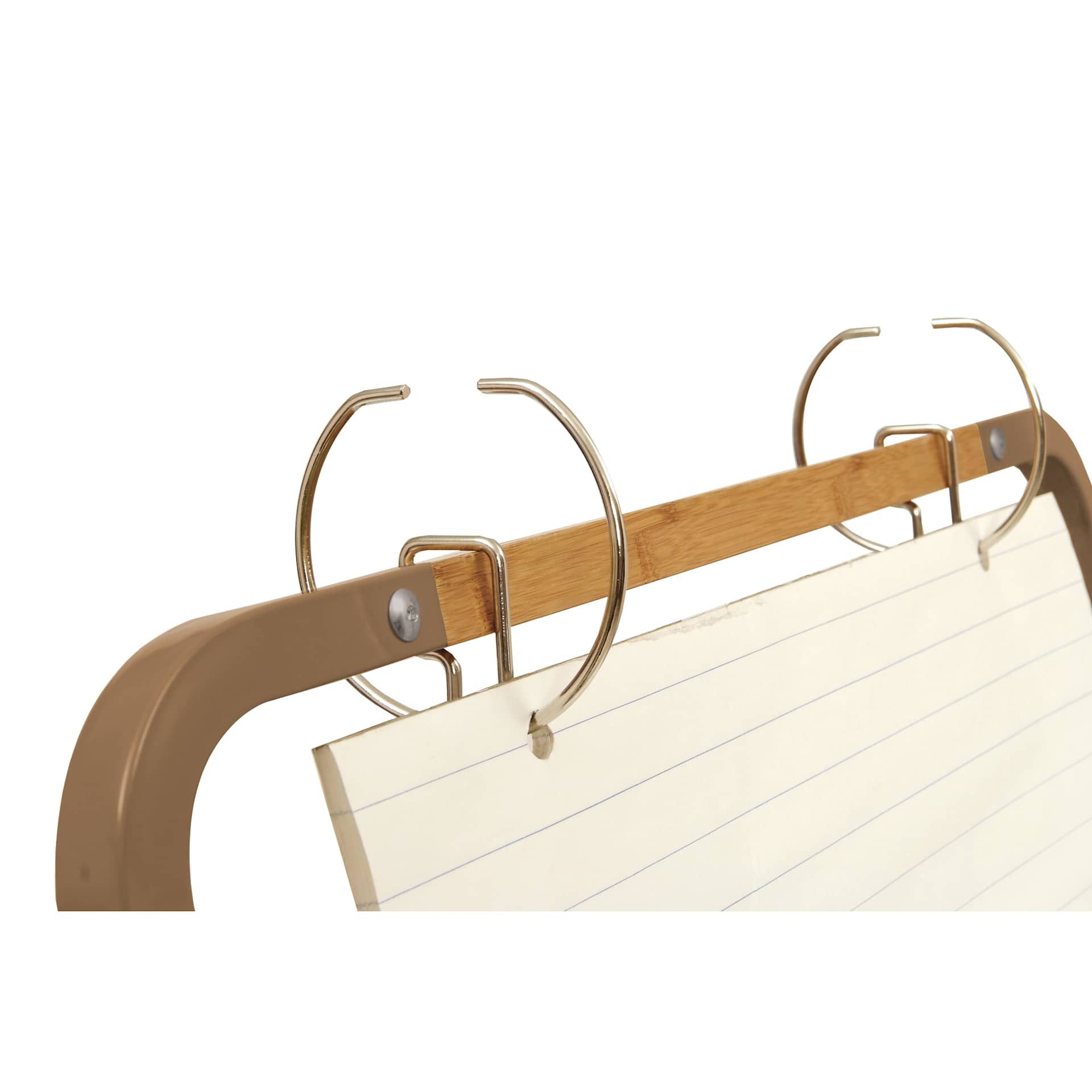 Copernicus Double-Sided Bamboo Easel, clasping rings