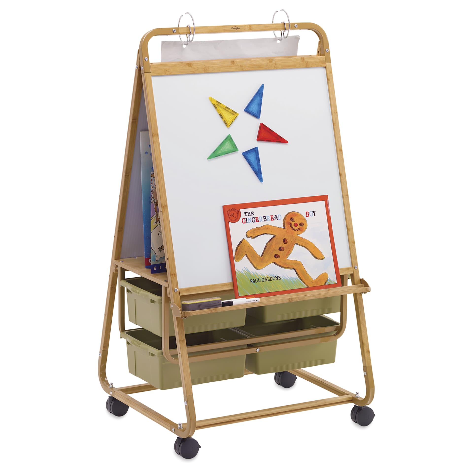 Copernicus Double-Sided Bamboo Easel, front