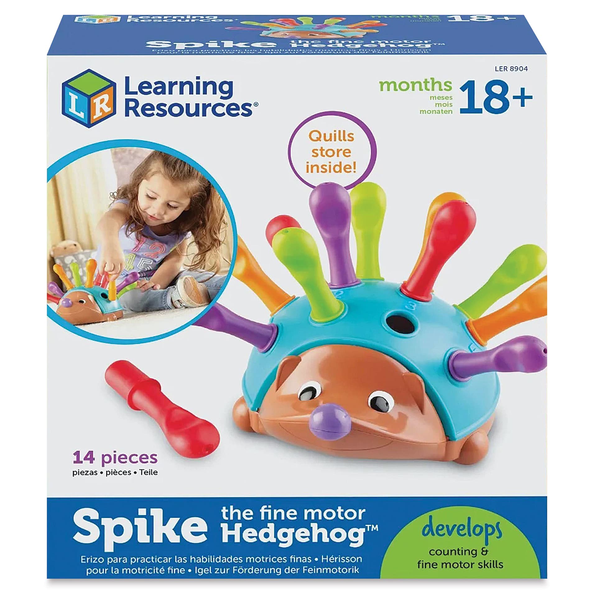 Learning Resources Spike the Fine Motor Hedgehog (front of packaging)