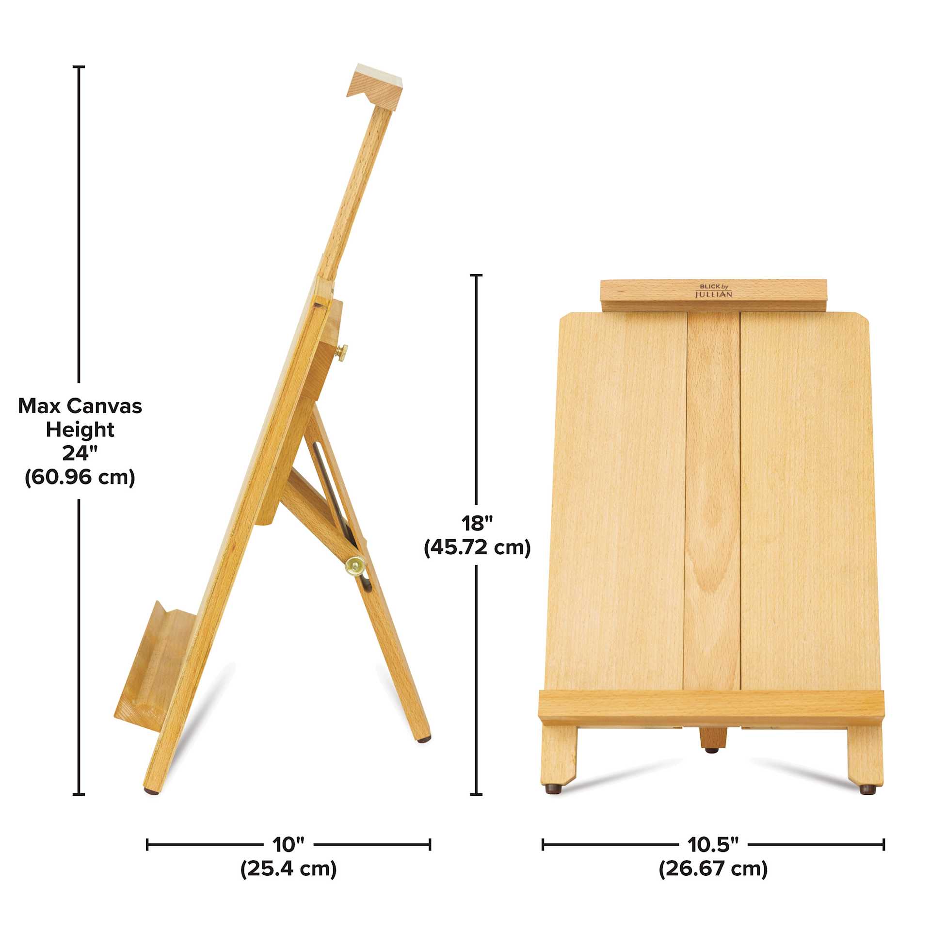 Blick Studio Table Easel by Jullian, dimensions