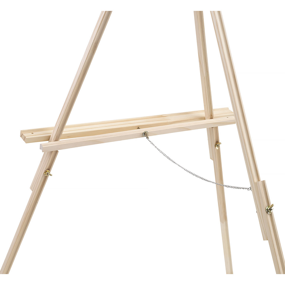 Studio Display Easel - Natural, Tripod Floor (close-up)