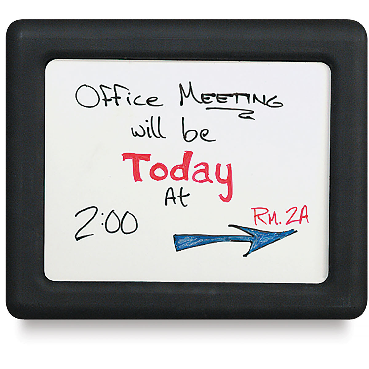 Pedestal Sign - 14" x 11", White, Dry Erase Insert