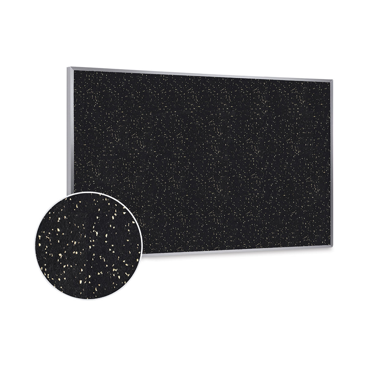 Ghent Recycled Rubber Tackboard - 8 ft x 4 ft, Tan Speckled