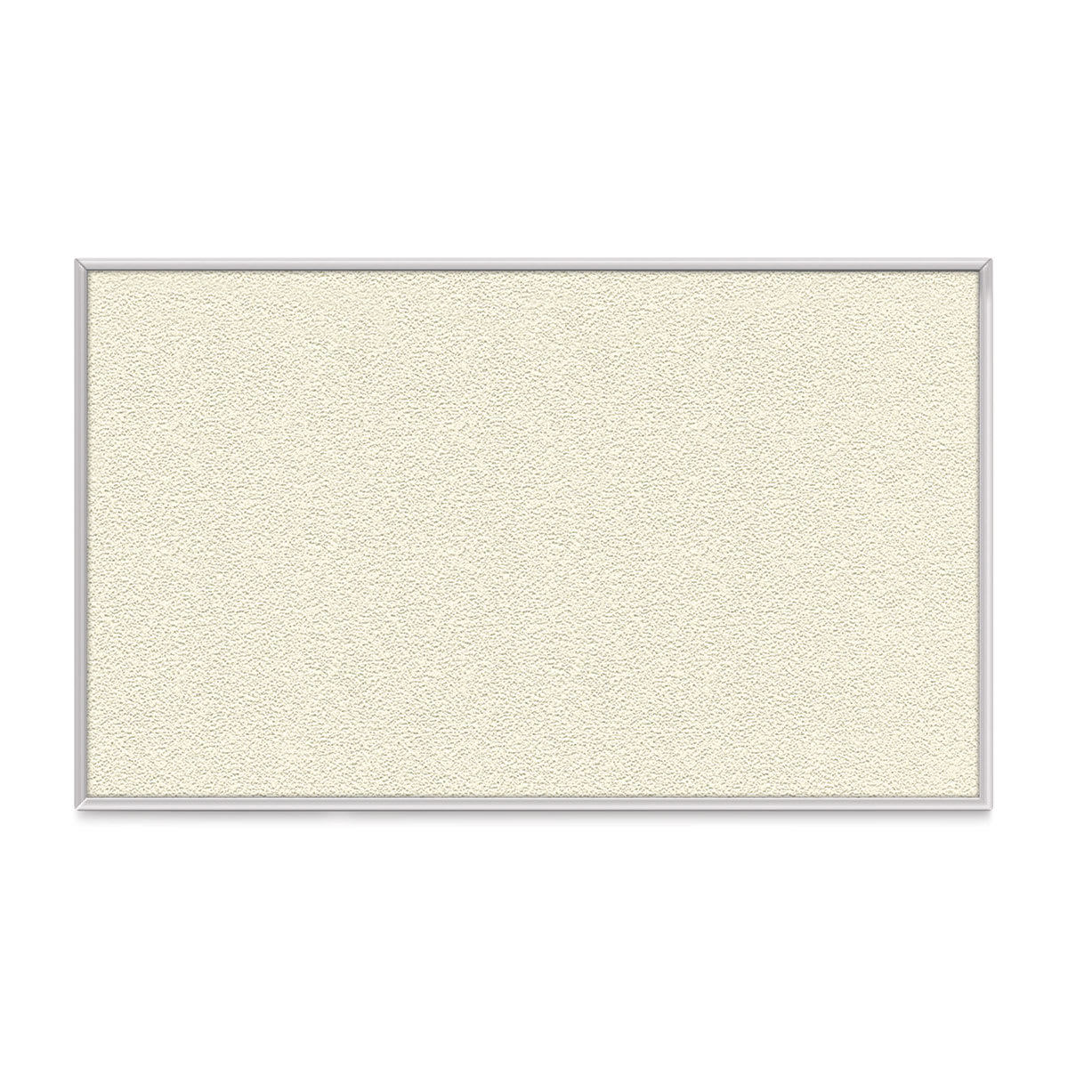 Ghent PremaTak Tackboard - 5 ft x 4 ft, Ivory, Vinyl, Aluminum Frame