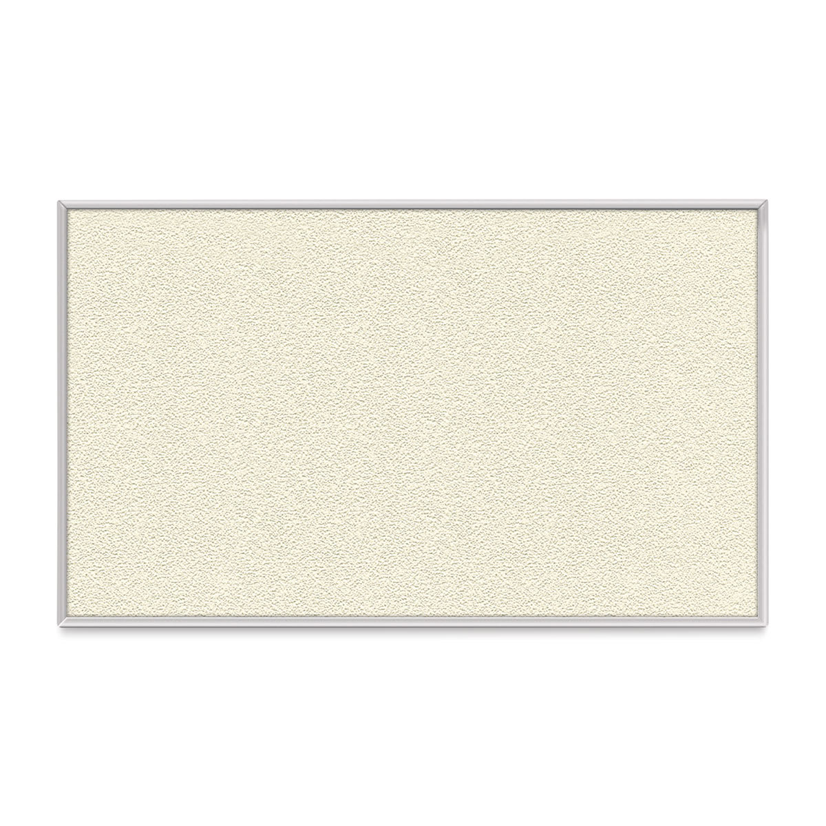 Ghent PremaTak Tackboard - 5 ft x 3 ft, Ivory, Vinyl, Aluminum Frame