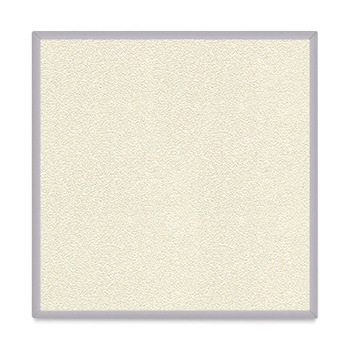 Ghent PremaTak Tackboard - 4 ft x 4 ft, Ivory, Vinyl, Aluminum Frame