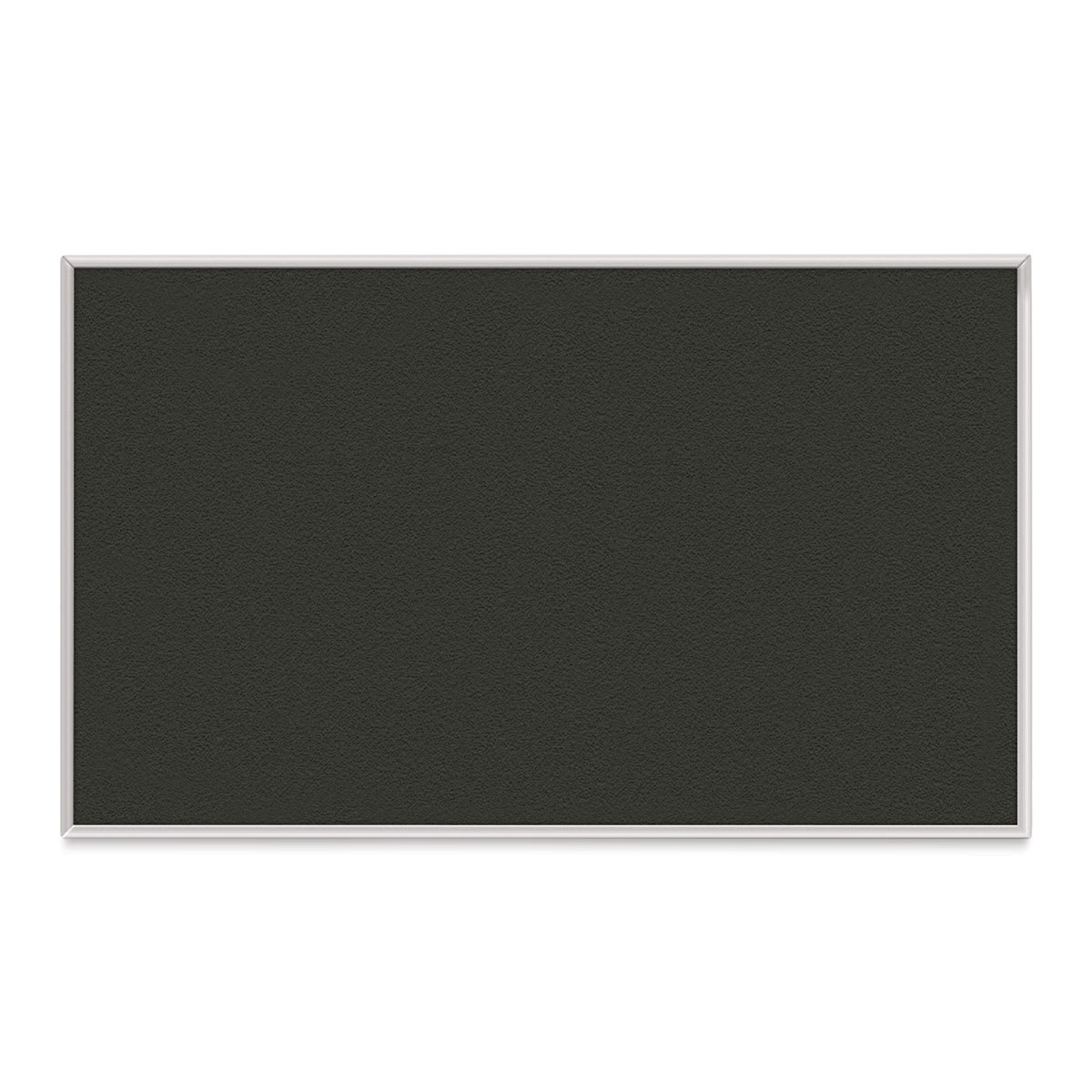 Ghent PremaTak Tackboard - 3 ft x 5 ft, Ebony, Vinyl, Aluminum Frame