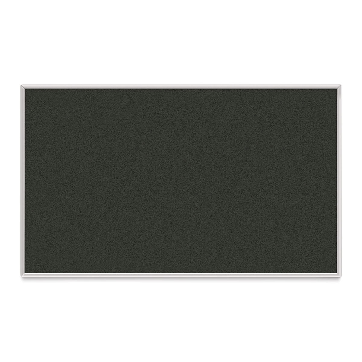 Ghent PremaTak Tackboard - 4 ft x 8 ft, Ebony, Vinyl, Aluminum Frame