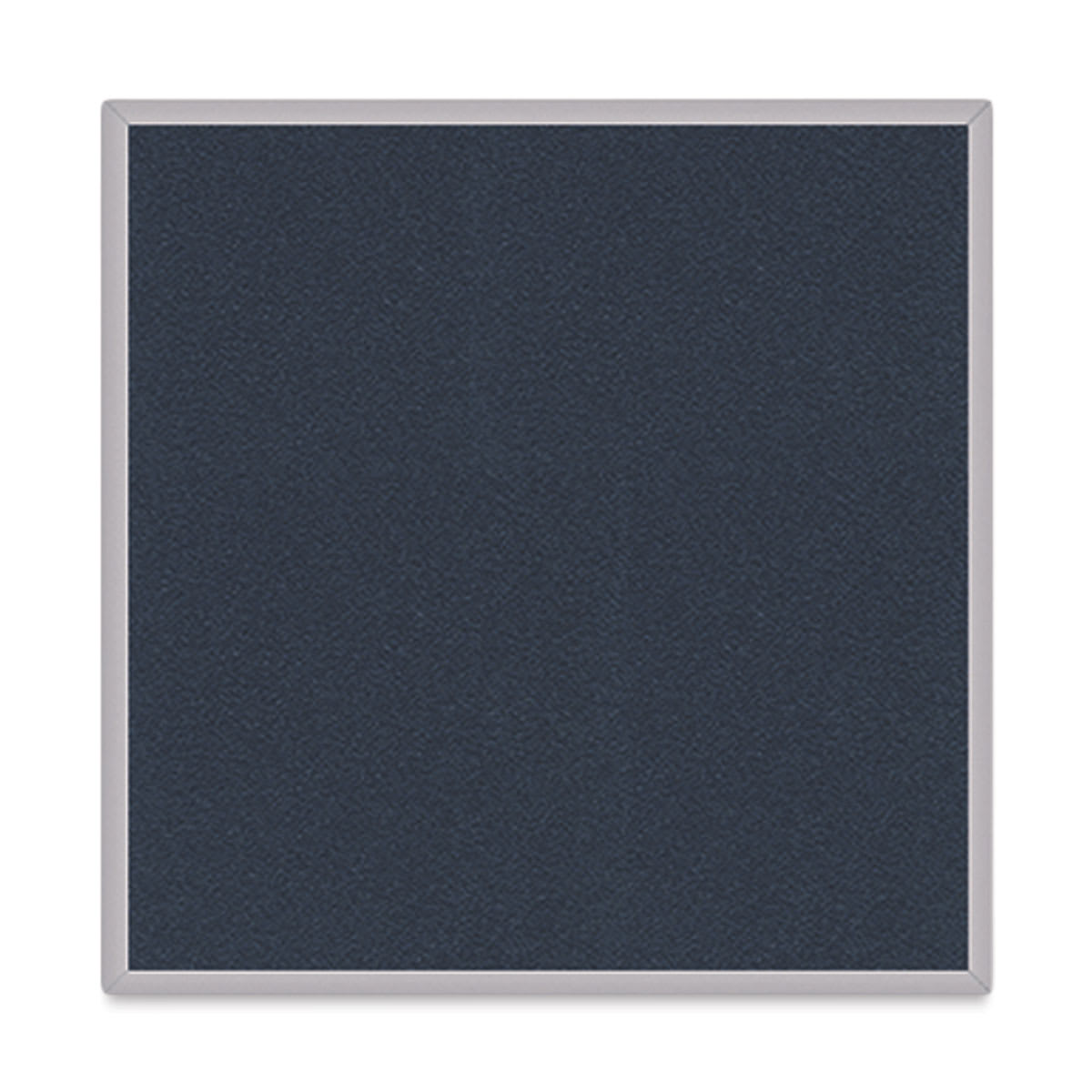 Ghent PremaTak Tackboard - 4 ft x 4 ft, Navy, Vinyl, Aluminum Frame