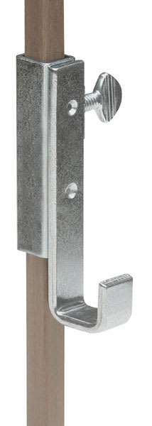Walker System Long Holder - Closeup of Long holder positioned vertically on rod