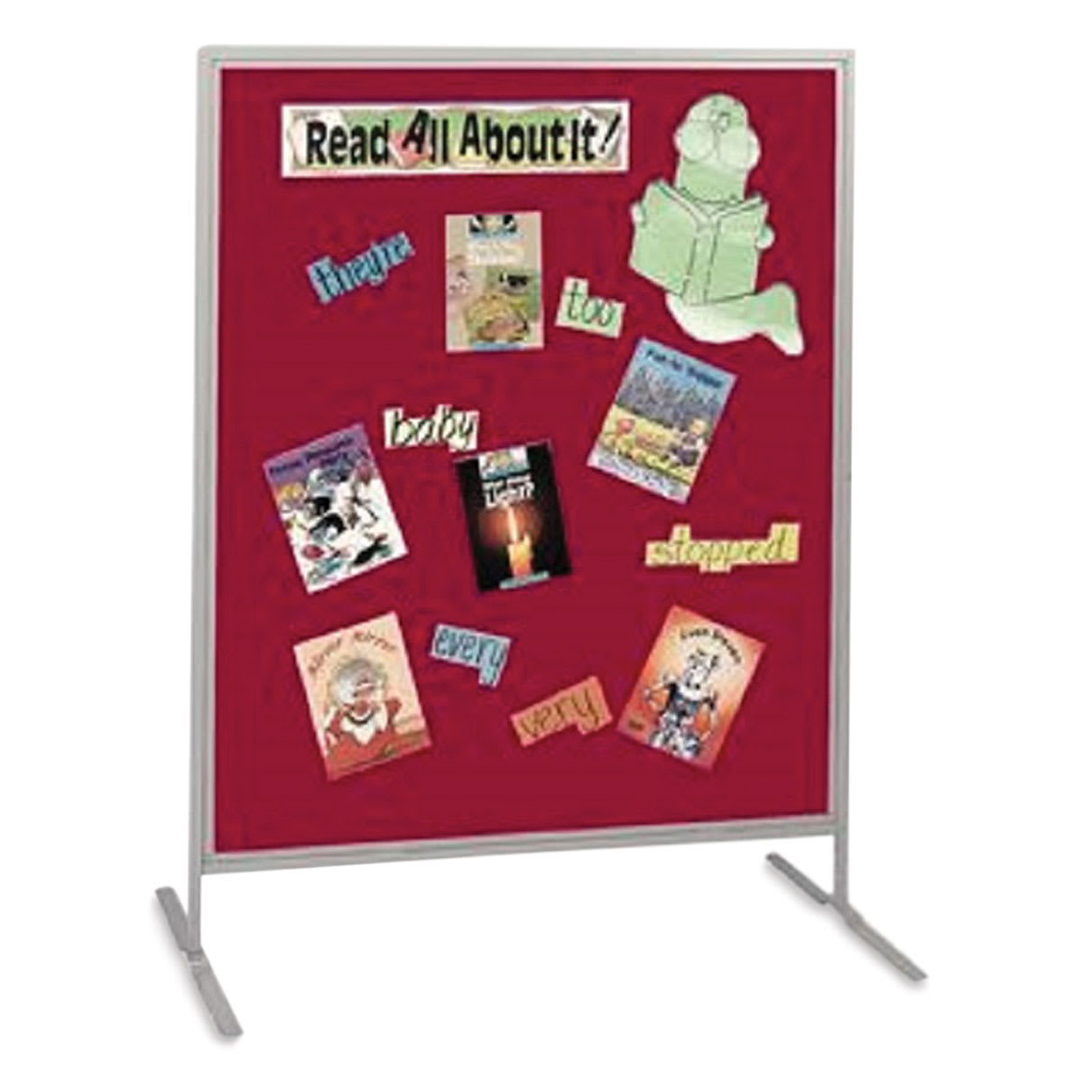 Multiplex Child Size Panel - Red Fabric, Hook & Loop Fabric, Gray Frame (materials not included)