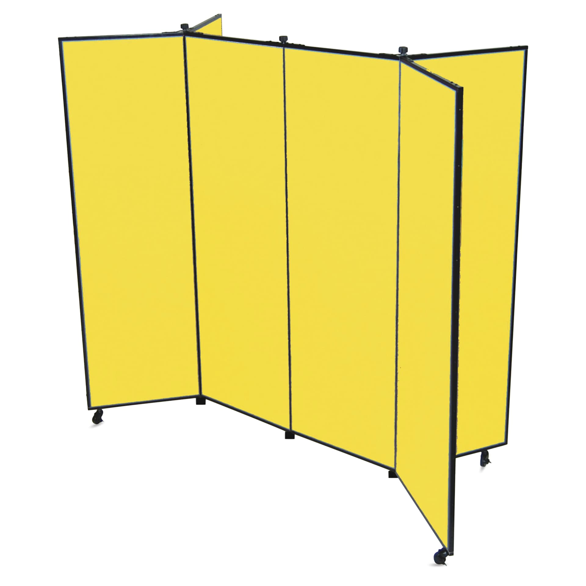 Screenflex Mobile Display - 5 ft 9", Yellow, 6 Panel