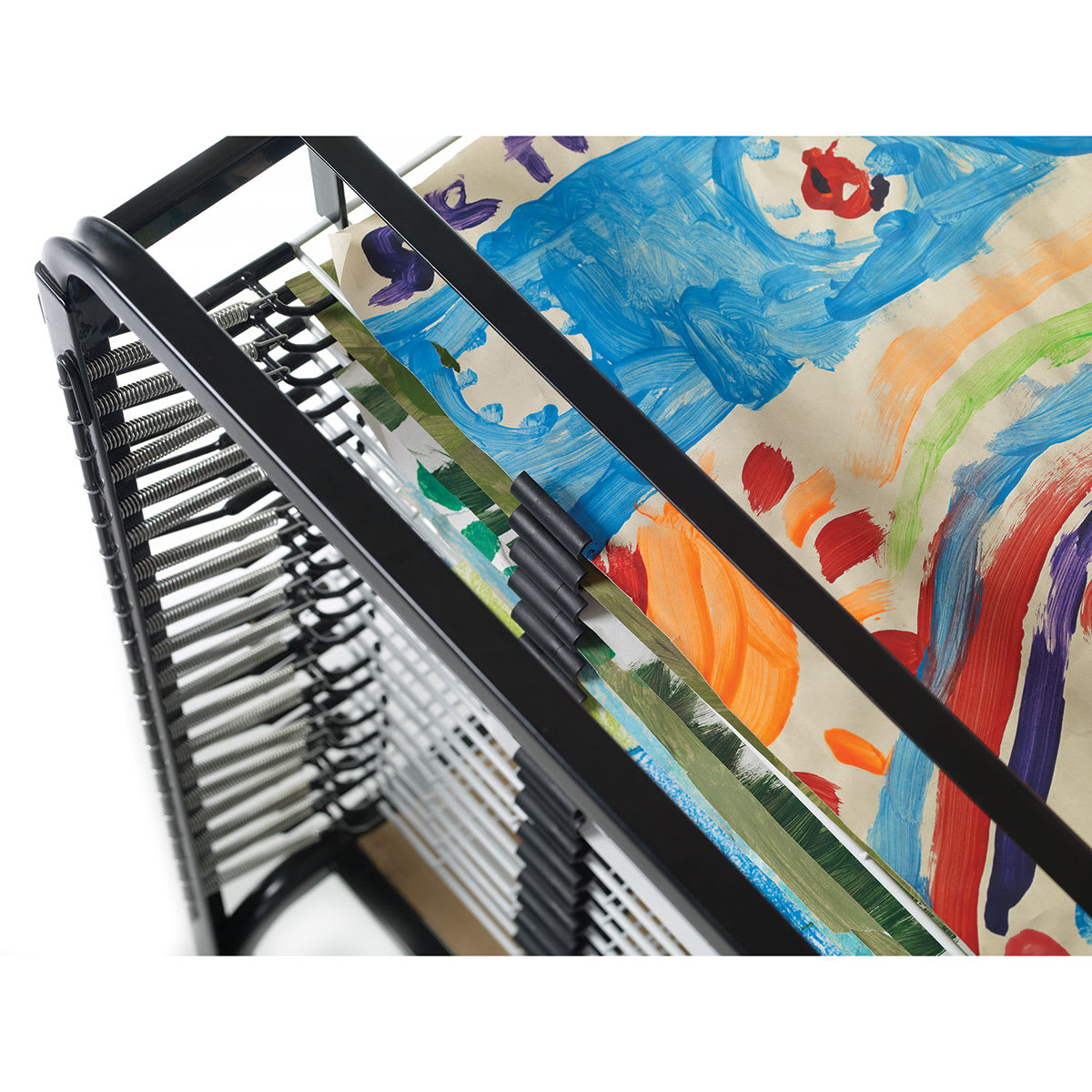 Angled Top view of loaded drying rack
