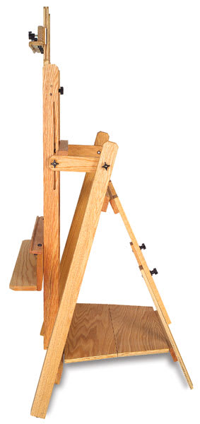 Best San Pedro Easel - Side view showing Easel tilt and shelves
