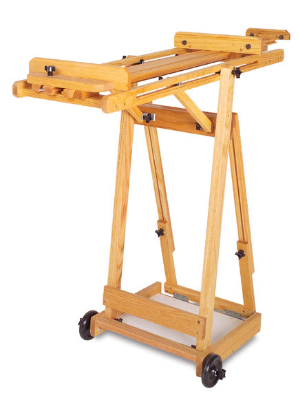 Best Portable Collapsible Easel - Slight Right angled view of Easel in horizontal position