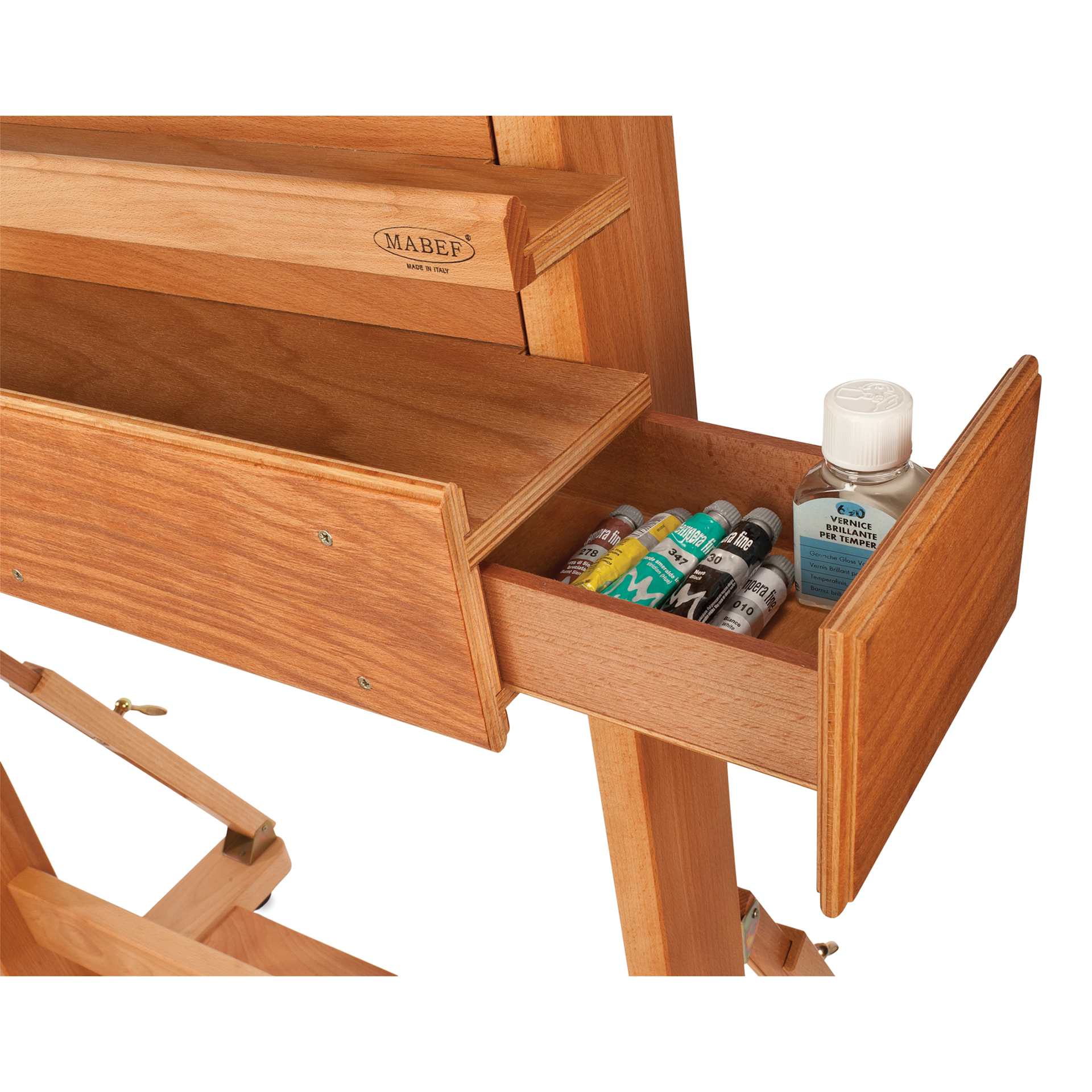 Mabef Artist's Easel M-02, side drawer