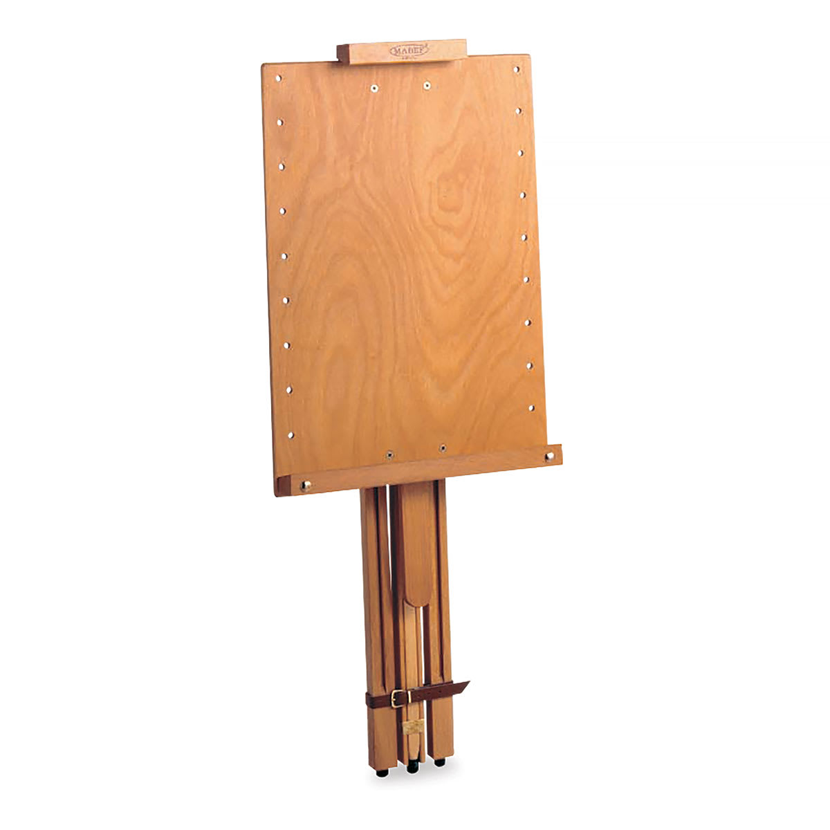 Mabef Field Easel M-26 - Shown upright and folded for storage 