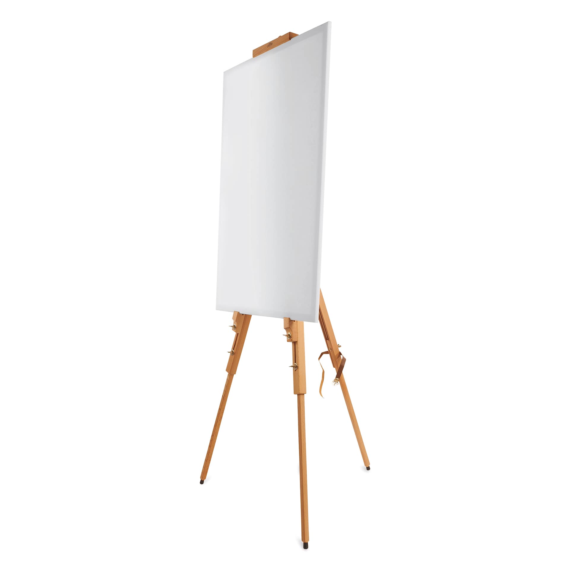 Mabef Giant Field Easel M-32 with a blank canvas