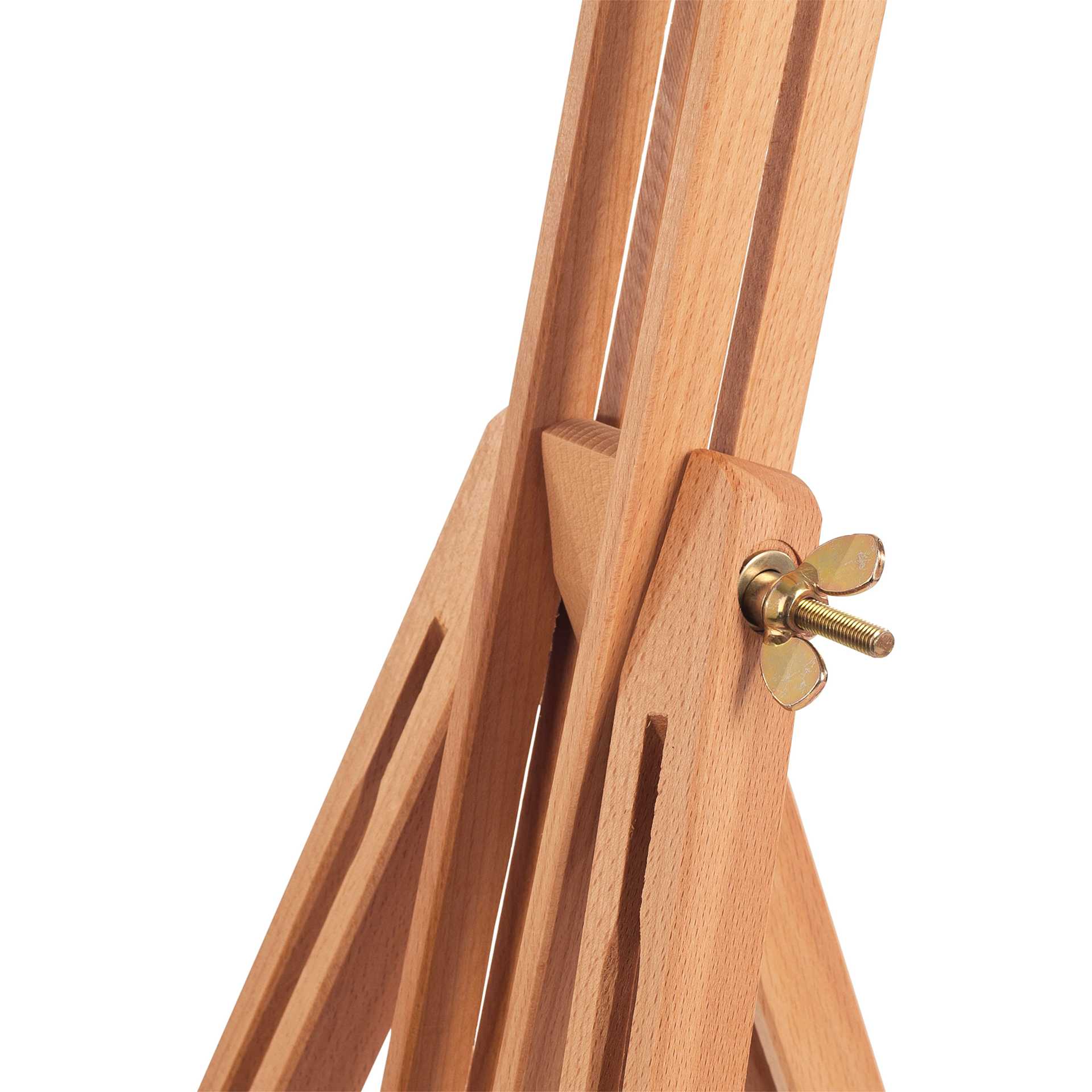 Mabef Value Folding Field Easel, close-up of hardware