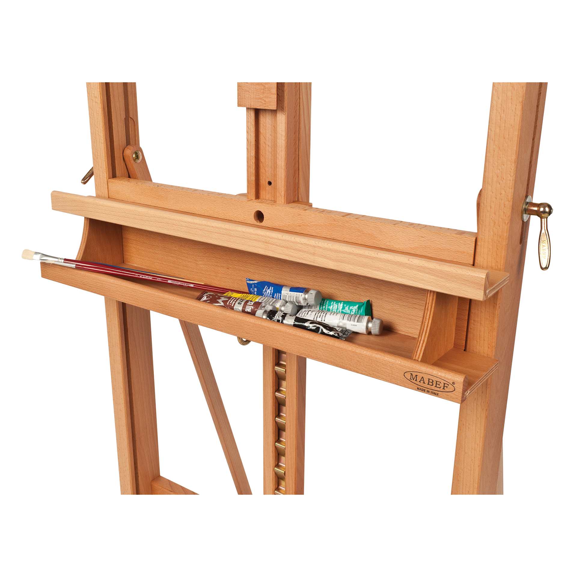 Mabef Artist Plus Easel M-07, tray close-up